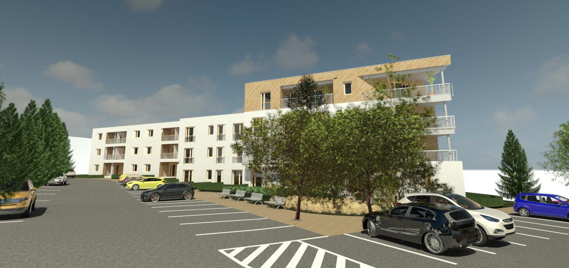 Apartment Building Javorová – vizualizácia 1